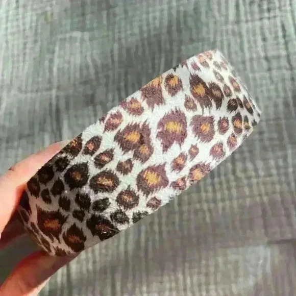 Shashi Leopard Print 1.5” Wide Headband | Hair Accessories | Purple Violet Brown - Picture 3 of 7